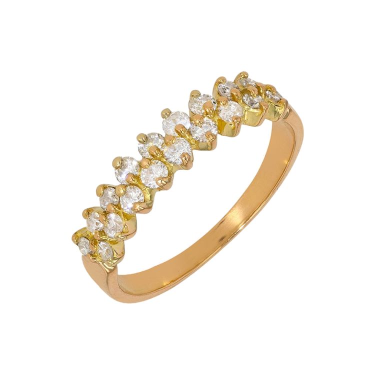 Alliance diamants 0.36 carat or jaune 2.40g Comme neuf -  reconditionné disponible sur Gemme Les Bijoux